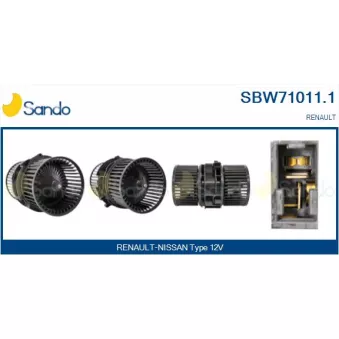 Pulseur d'air habitacle SANDO SBW71011.1