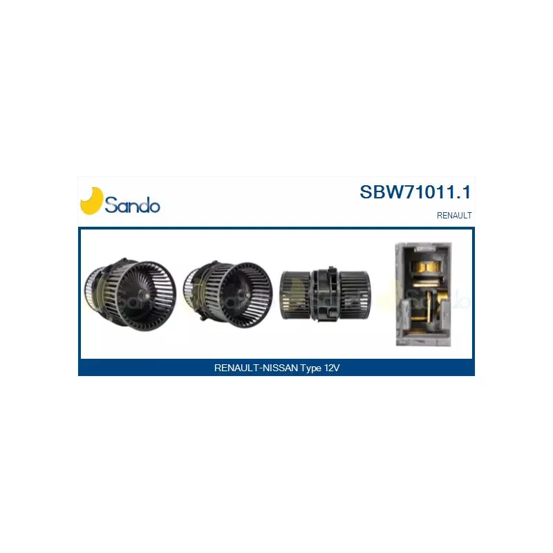 Pulseur d'air habitacle SANDO SBW71011.1
