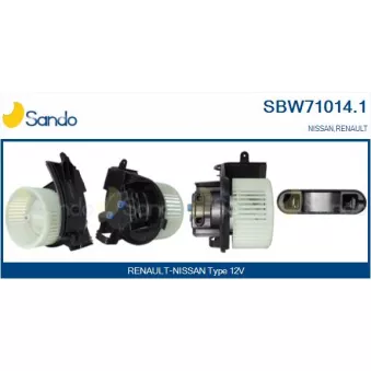 Pulseur d'air habitacle SANDO SBW71014.1