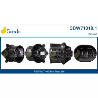 Pulseur d'air habitacle SANDO SBW71018.1