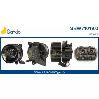 Pulseur d'air habitacle SANDO SBW71019.0