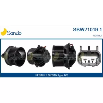 Pulseur d'air habitacle SANDO SBW71019.1