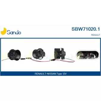 Pulseur d'air habitacle SANDO SBW71020.1