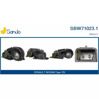 Pulseur d'air habitacle SANDO SBW71023.1