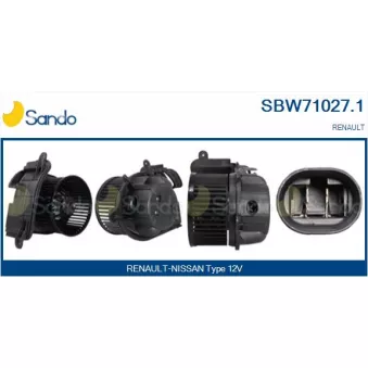 Pulseur d'air habitacle SANDO SBW71027.1