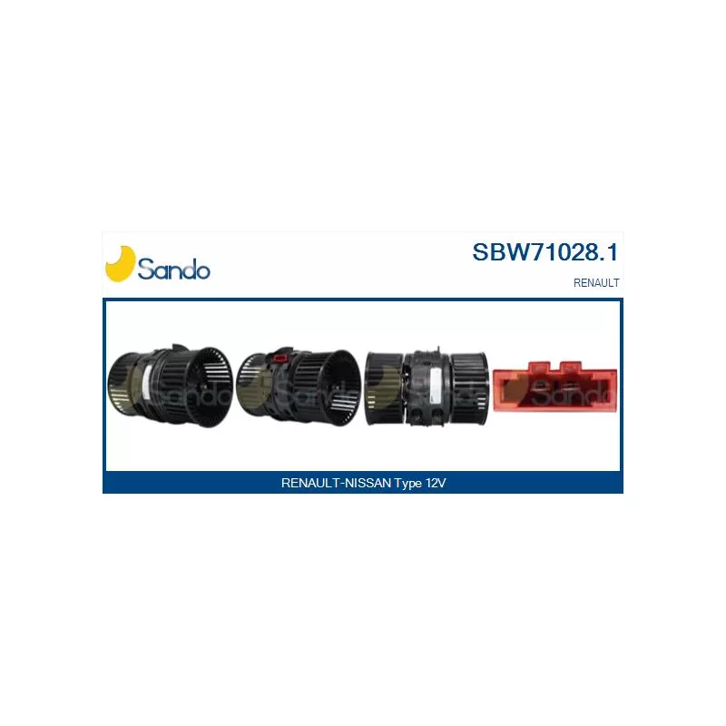 Pulseur d'air habitacle SANDO SBW71028.1