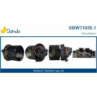 Pulseur d'air habitacle SANDO SBW71035.1