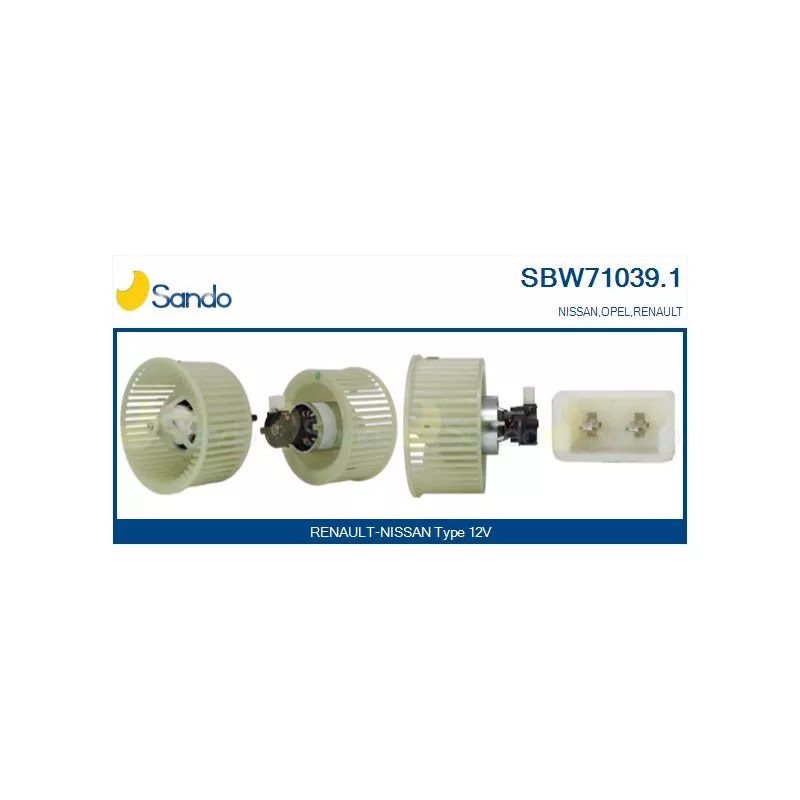 Pulseur d'air habitacle SANDO SBW71039.1