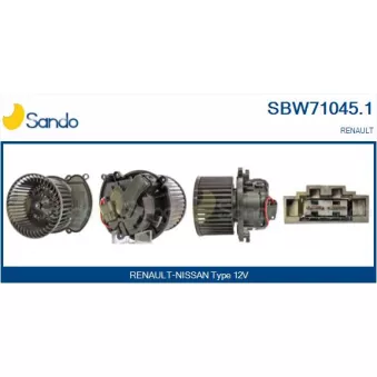 Pulseur d'air habitacle SANDO SBW71045.1