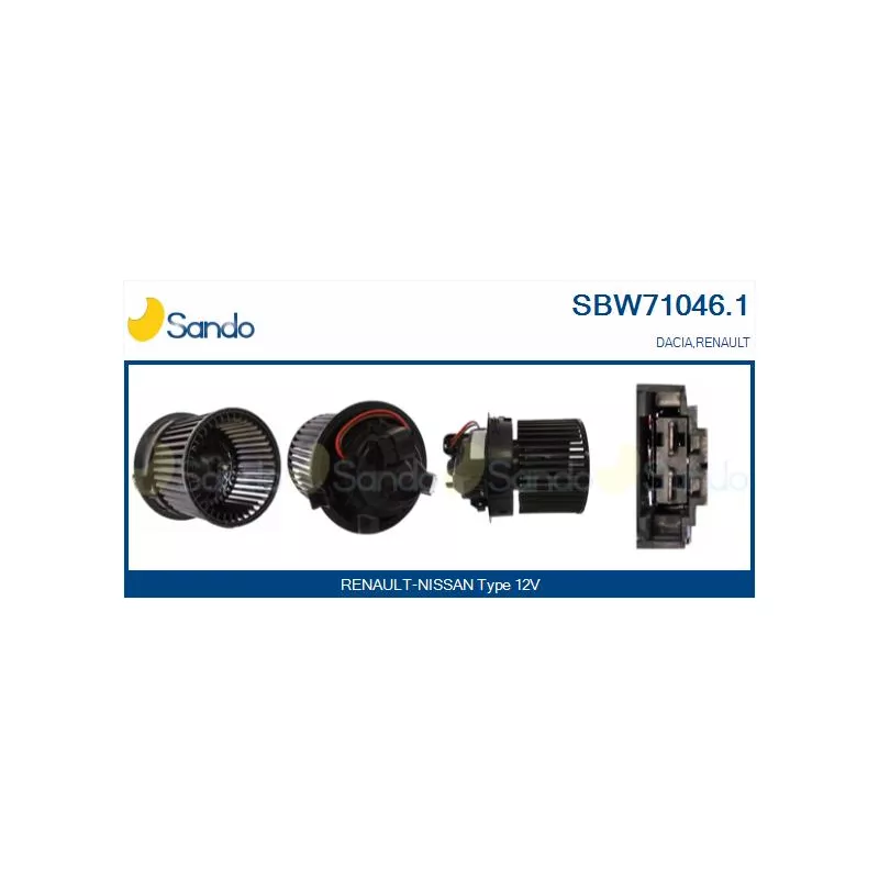 Pulseur d'air habitacle SANDO SBW71046.1
