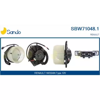 Pulseur d'air habitacle SANDO SBW71048.1