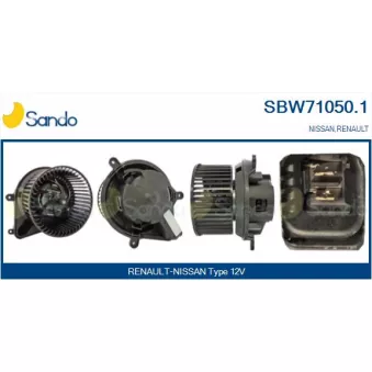 Pulseur d'air habitacle SANDO SBW71050.1