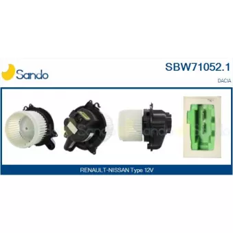 Pulseur d'air habitacle SANDO SBW71052.1