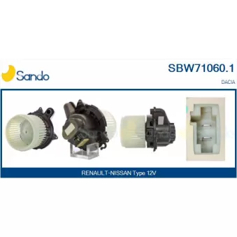 Pulseur d'air habitacle SANDO SBW71060.1