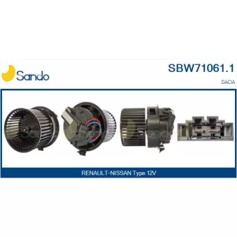 Pulseur d'air habitacle SANDO SBW71061.1