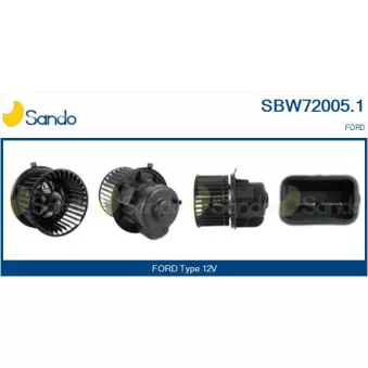 Pulseur d'air habitacle SANDO SBW72005.1