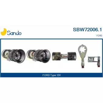 Pulseur d'air habitacle SANDO SBW72006.1