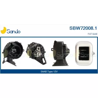 Pulseur d'air habitacle SANDO SBW72008.1