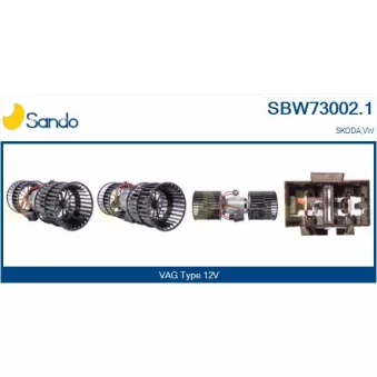 Pulseur d'air habitacle SANDO SBW73002.1