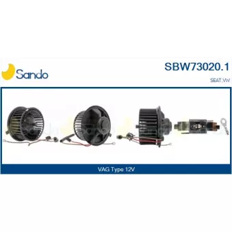 Pulseur d'air habitacle SANDO SBW73020.1