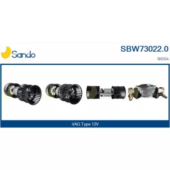 Pulseur d'air habitacle SANDO SBW73022.0