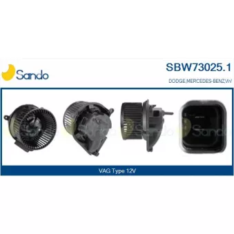 Pulseur d'air habitacle SANDO SBW73025.1