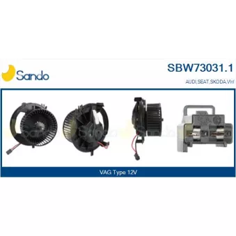 Pulseur d'air habitacle SANDO SBW73031.1