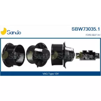 Pulseur d'air habitacle SANDO SBW73035.1