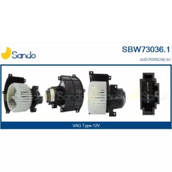 Pulseur d'air habitacle SANDO SBW73036.1