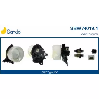 Pulseur d'air habitacle SANDO SBW74019.1