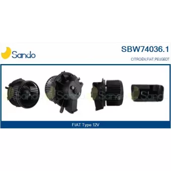 Pulseur d'air habitacle SANDO SBW74036.1