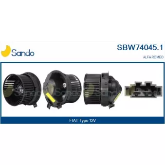 Pulseur d'air habitacle SANDO SBW74045.1