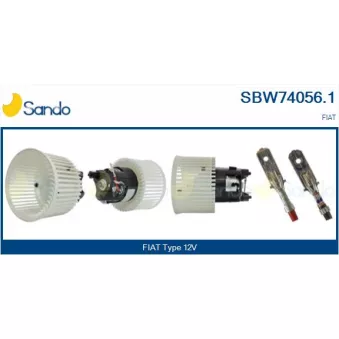 Pulseur d'air habitacle SANDO SBW74056.1
