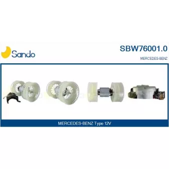 Pulseur d'air habitacle SANDO SBW76001.0