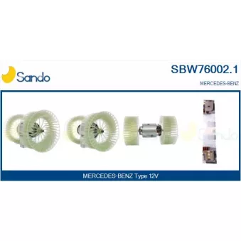 Pulseur d'air habitacle SANDO SBW76002.1