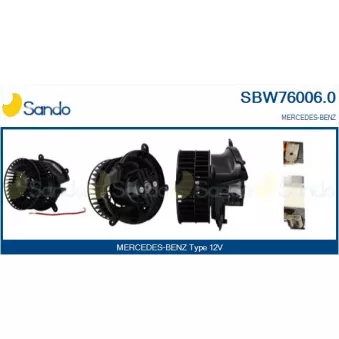 Pulseur d'air habitacle SANDO SBW76006.0