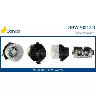 Pulseur d'air habitacle SANDO SBW76017.0