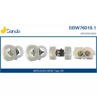 Pulseur d'air habitacle SANDO SBW76019.1
