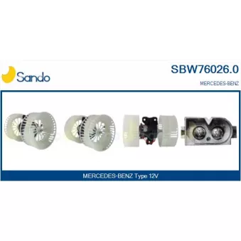 Pulseur d'air habitacle SANDO SBW76026.0