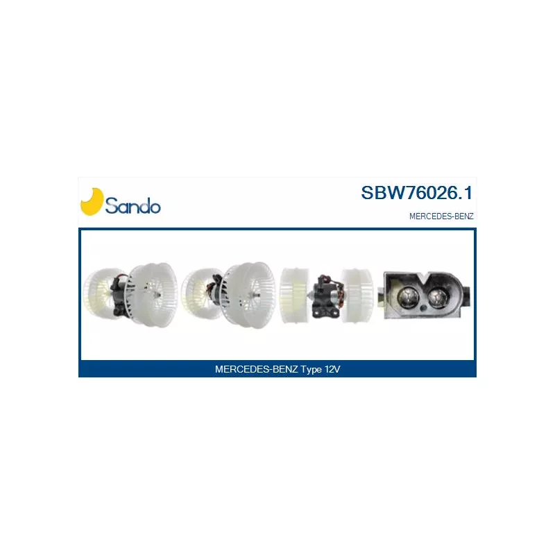Pulseur d'air habitacle SANDO SBW76026.1