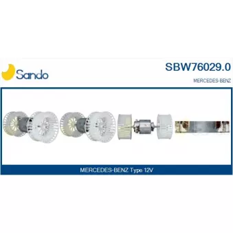 Pulseur d'air habitacle SANDO SBW76029.0