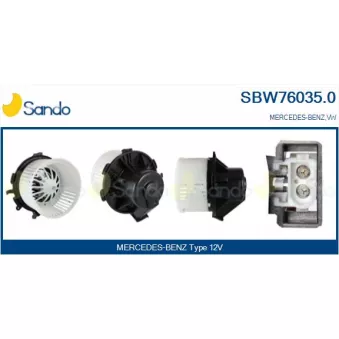 Pulseur d'air habitacle SANDO SBW76035.0