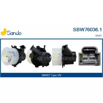 Pulseur d'air habitacle SANDO SBW76036.1