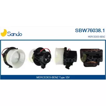 Pulseur d'air habitacle SANDO SBW76038.1