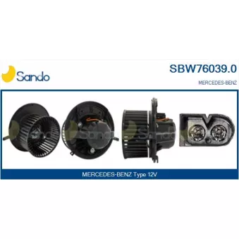 Pulseur d'air habitacle SANDO SBW76039.0