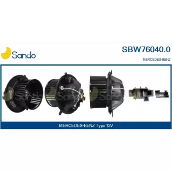 Pulseur d'air habitacle SANDO SBW76040.0