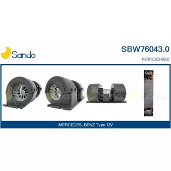 Pulseur d'air habitacle SANDO SBW76043.0