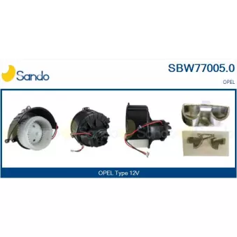 Pulseur d'air habitacle SANDO SBW77005.0