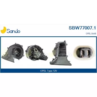 Pulseur d'air habitacle SANDO SBW77007.1