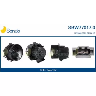 Pulseur d'air habitacle SANDO SBW77017.0